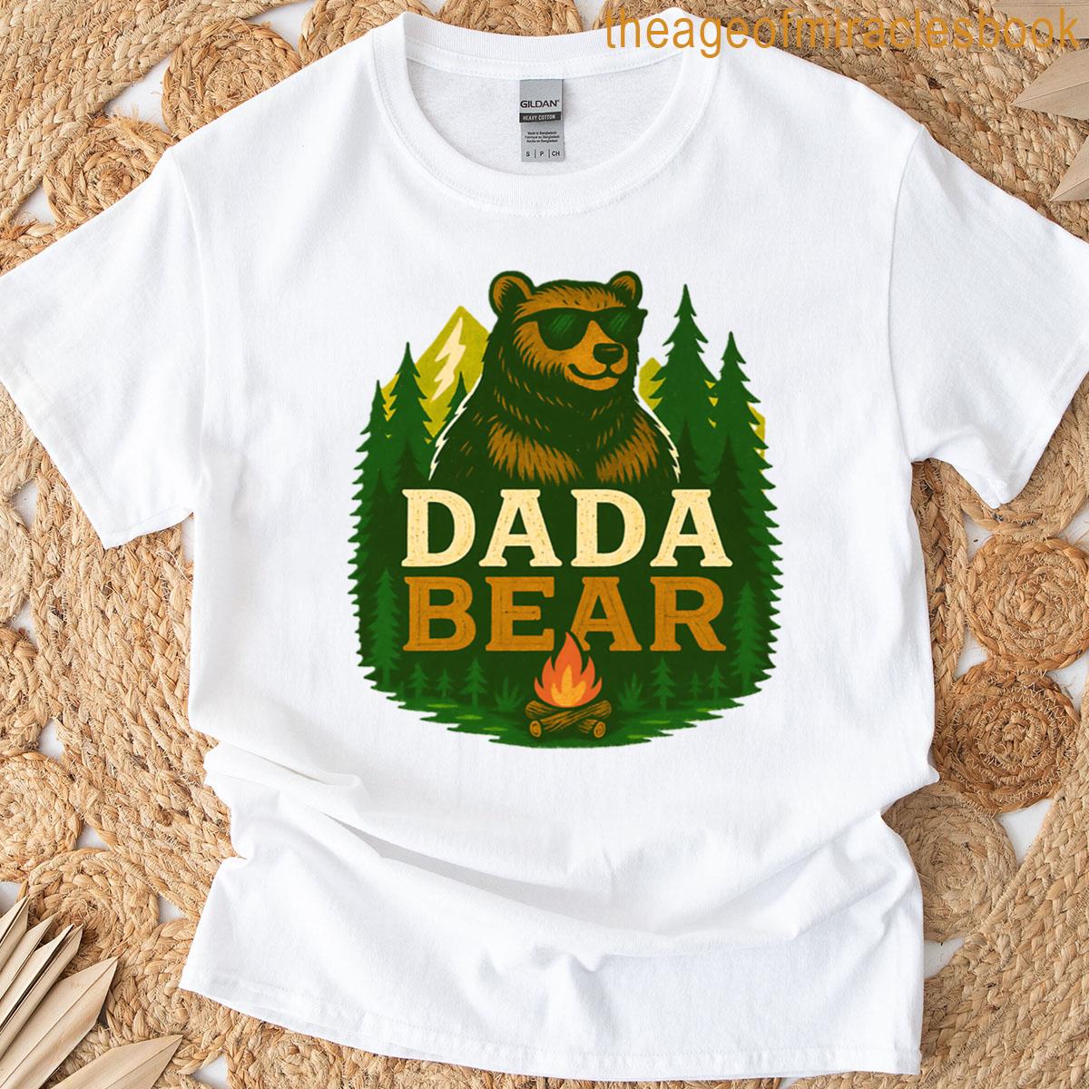 Dada Bear Fun Dad Design T-shirt