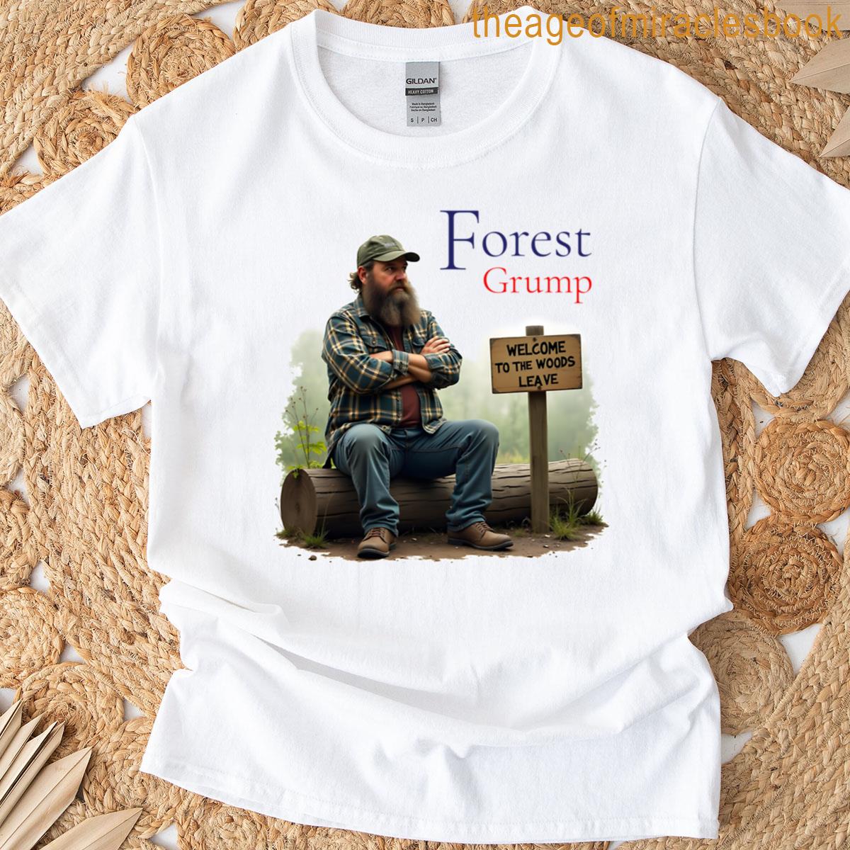 Forest Grump Funny Wilderness Parody T-shirt