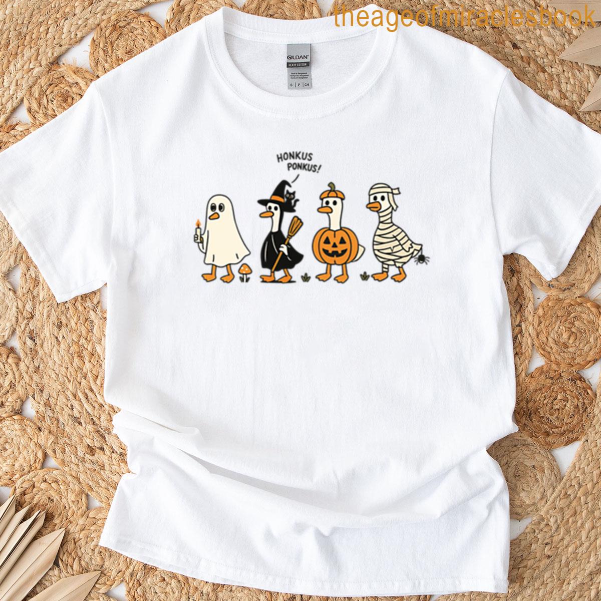 Funny Halloween Silly Goose Squad T-shirt