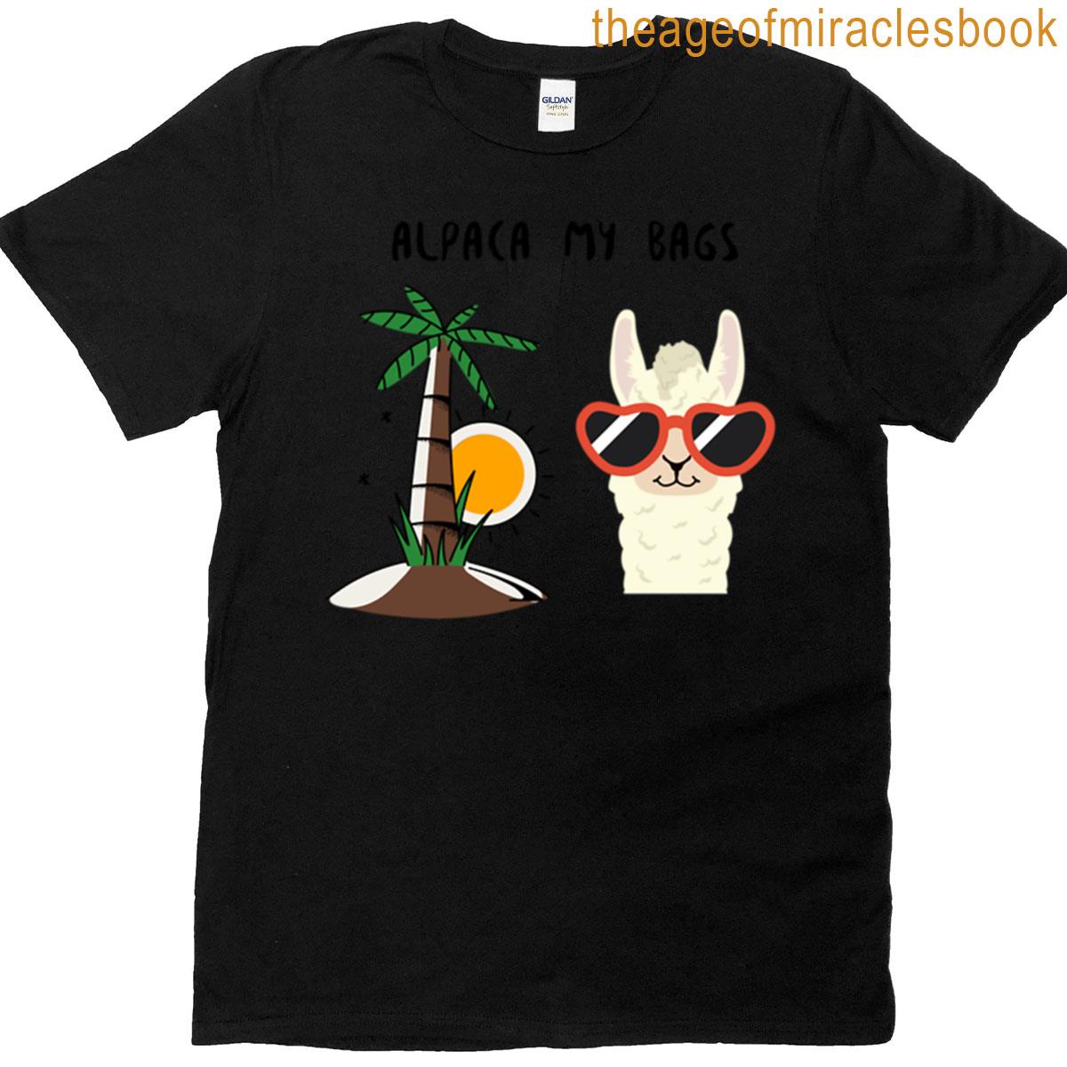 Llama On Vacation Chill Vibes Only T-shirt