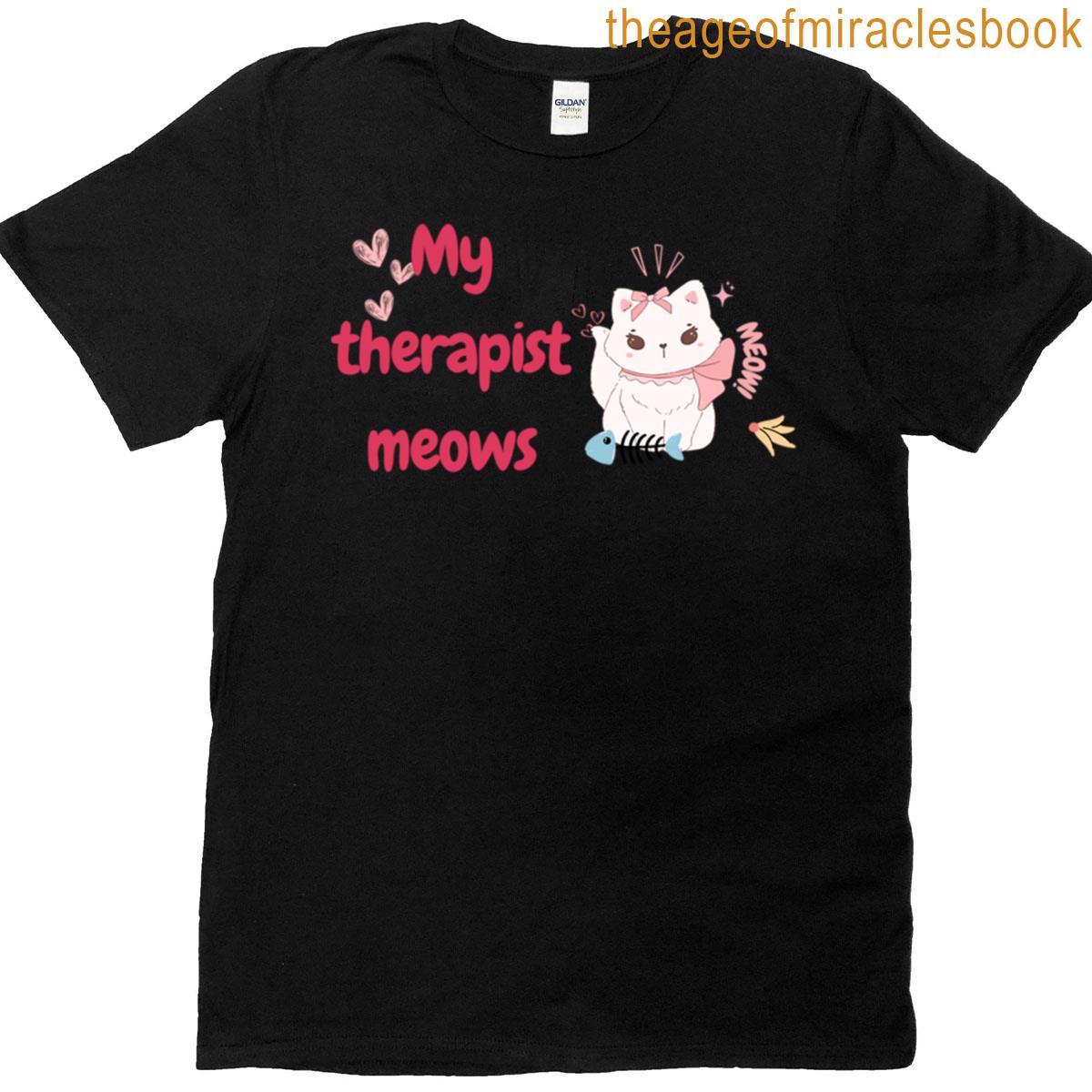 My Therapist Meows Oversized T-shirt