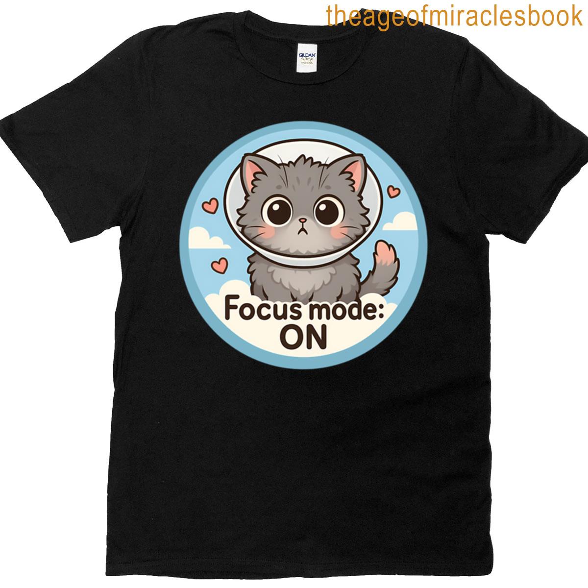 Surprised Grey Kitten Cone T-shirt