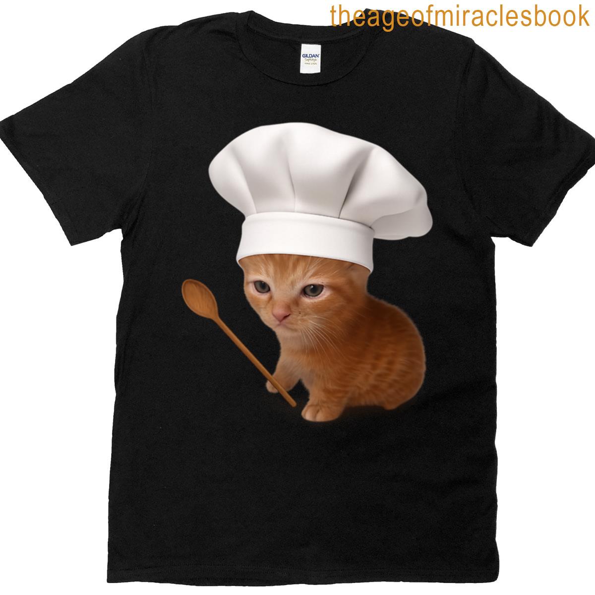 Chef Cat With Chefs Hat Oversized T-shirt