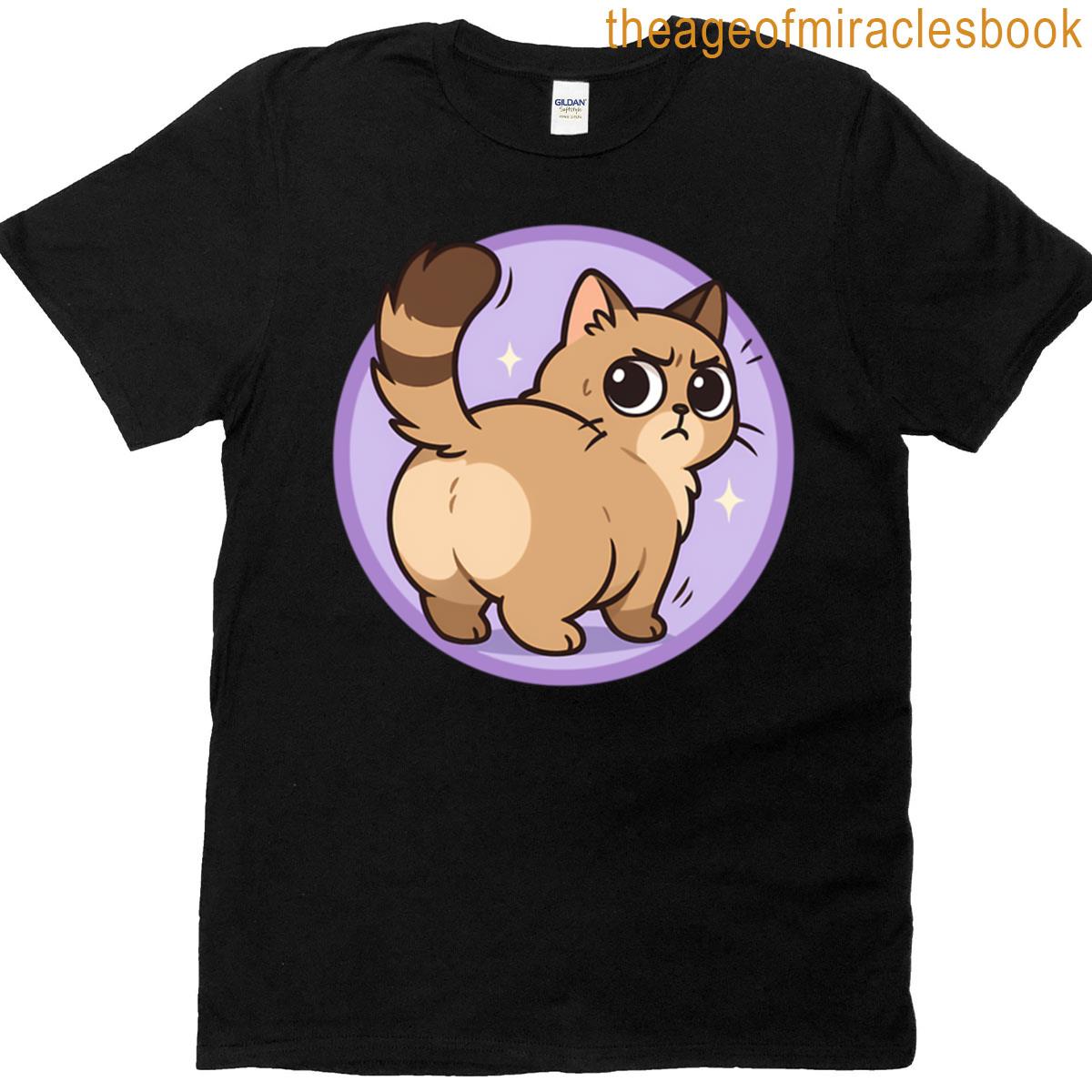 Cute Cat Butt Kawaii Sticker T-shirt