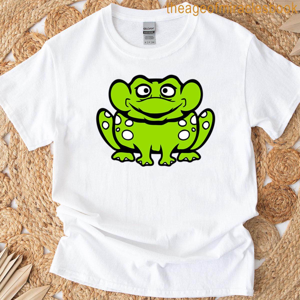 Frog Toad Cute Little Happy Smile Funny Comic T-shirt