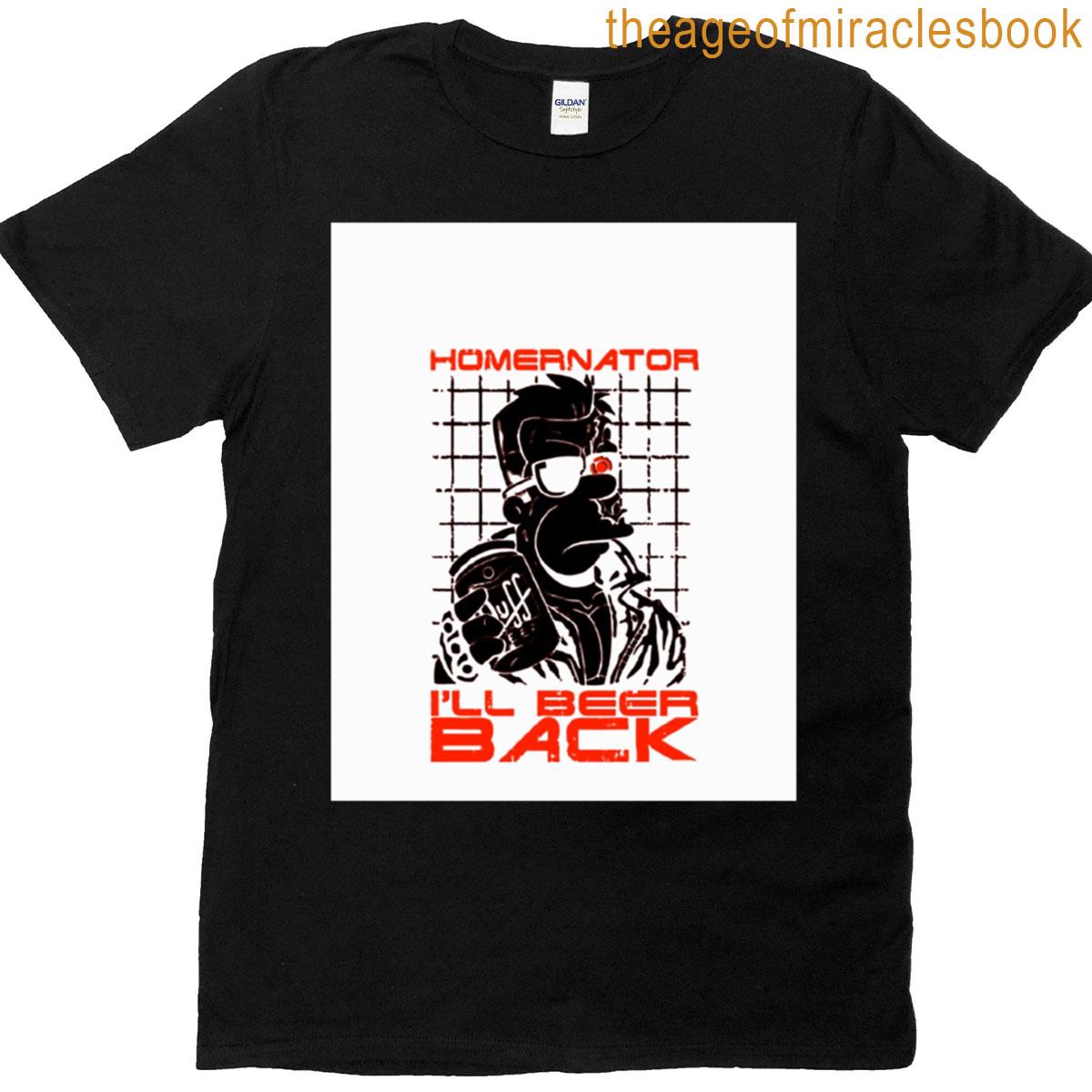 Ill Beer Back Black And Red Graphic T-shirt