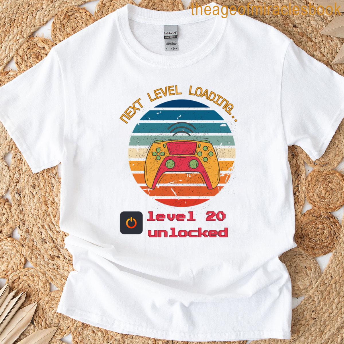 Next Level Loading Retro Gaming Controller Design T-shirt