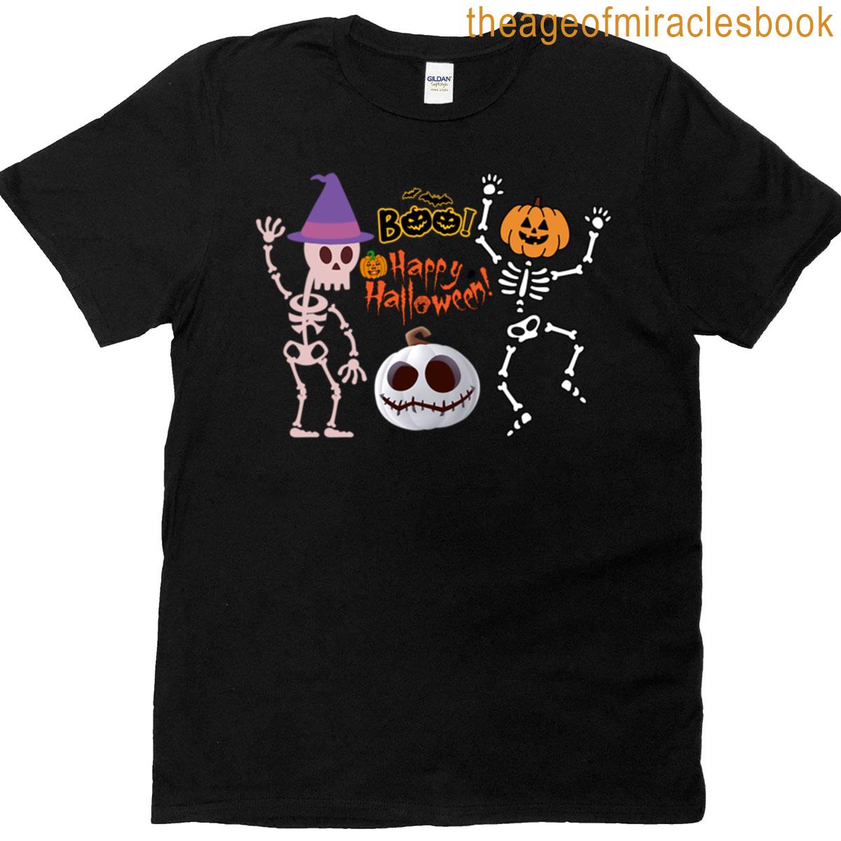 Spooky Skeleton Halloween Fun Art Oversized T-shirt