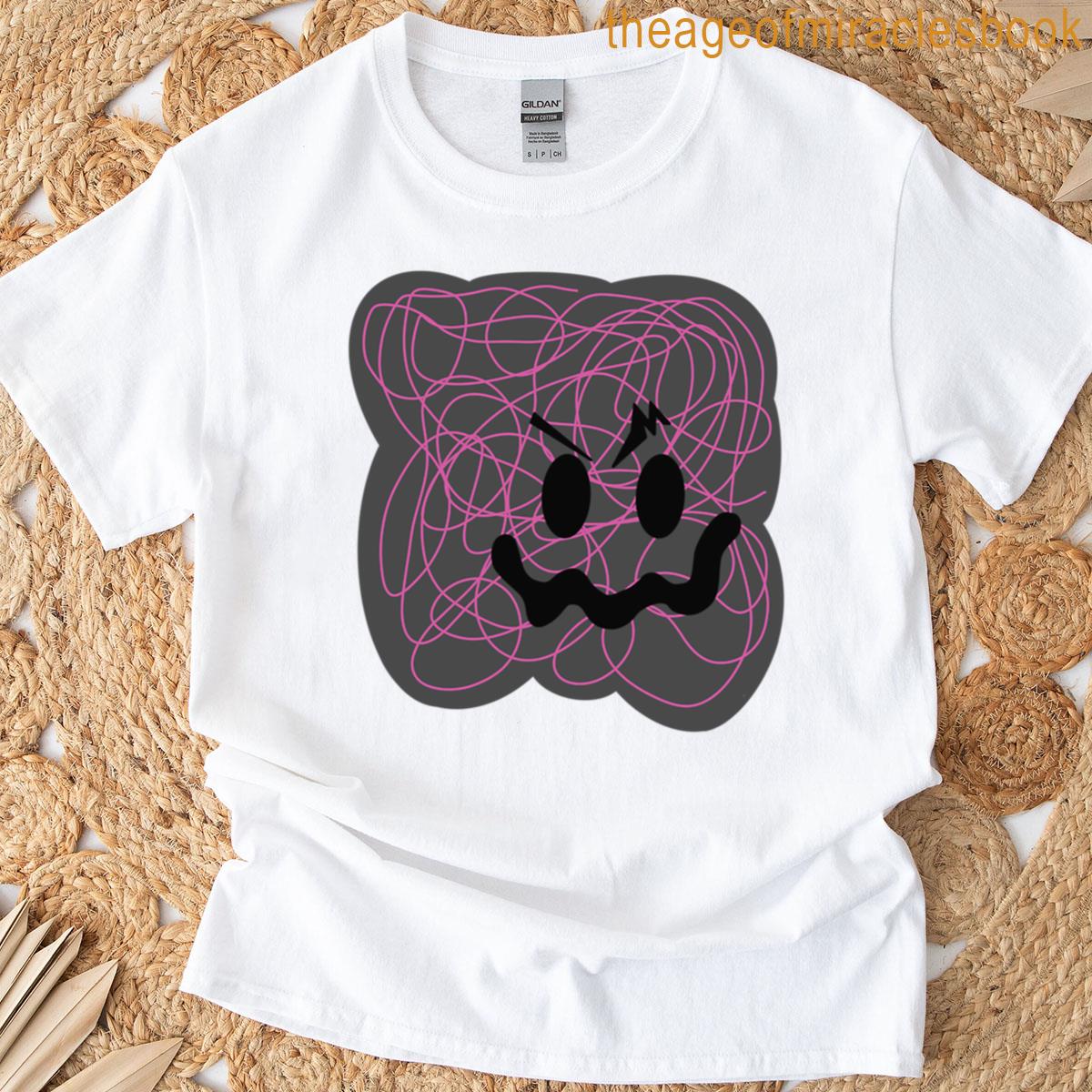 Pink Crazy Face T-shirt