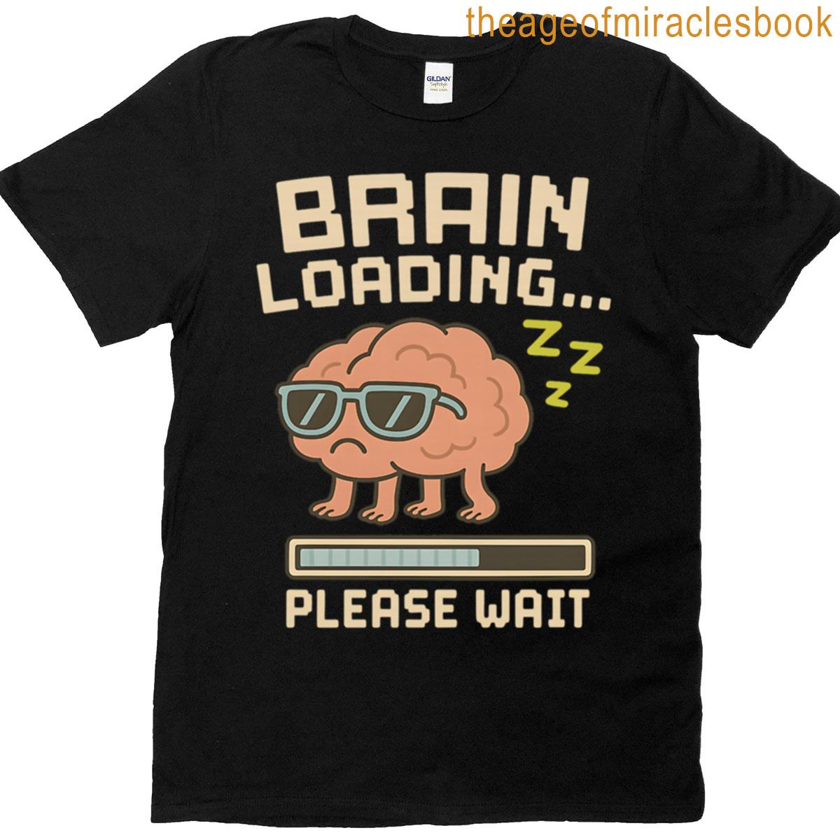 Brain Loading Funny School Retro Pixel Back To School Design Oversized T-shirt