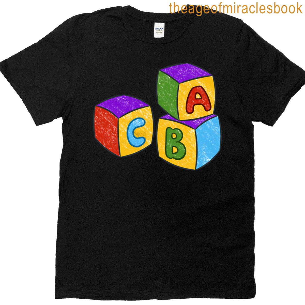 Chalk Blocks With Abc Letters T-shirt