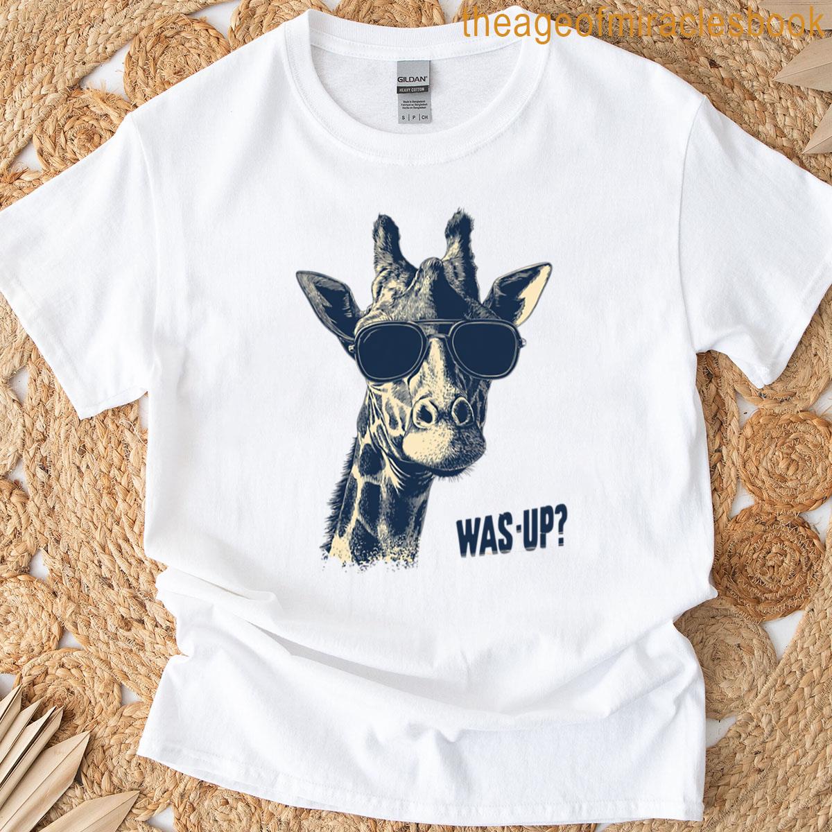Cool Giraffe Sunglasses Was-up T-shirt
