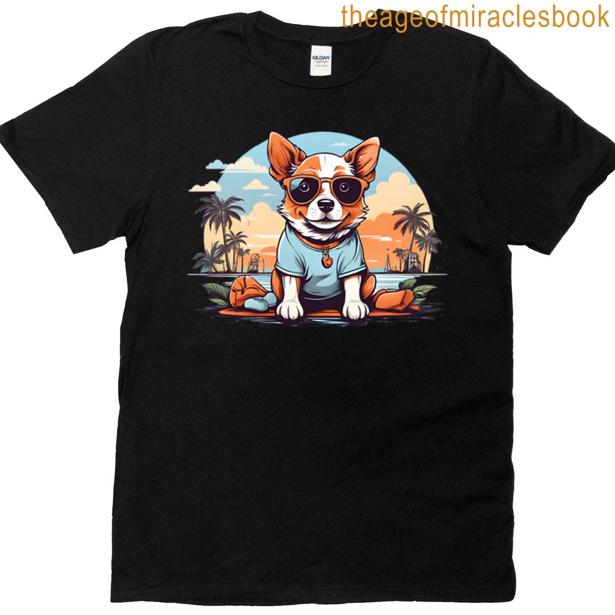 Cute Dog On Vacation T-shirt