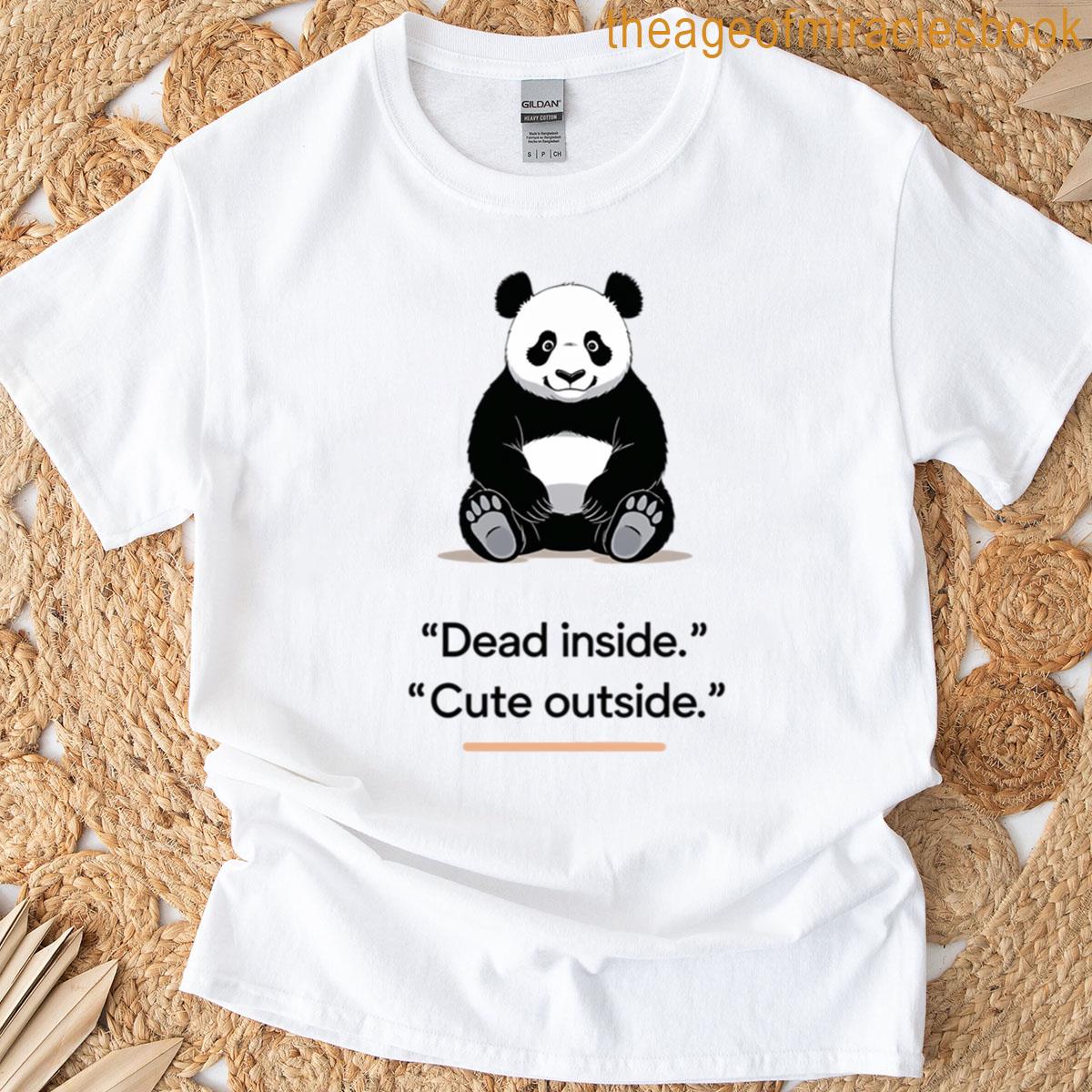 Funny Intern Dead Inside Cute Outside Gift For Junior Designers Creatives T-shirt