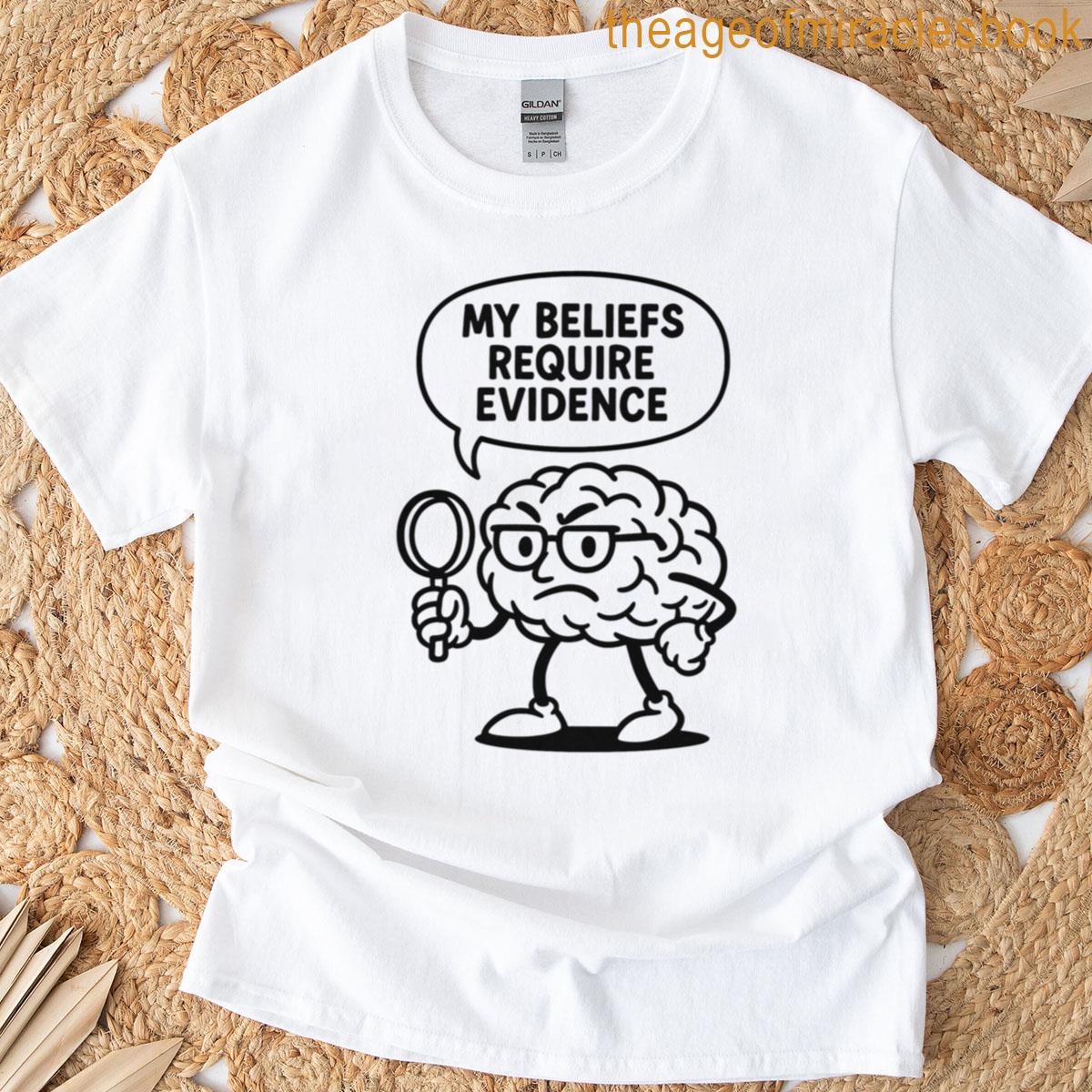 Funny Rational Brain Logical Thinking Cartoon Meme T-shirt