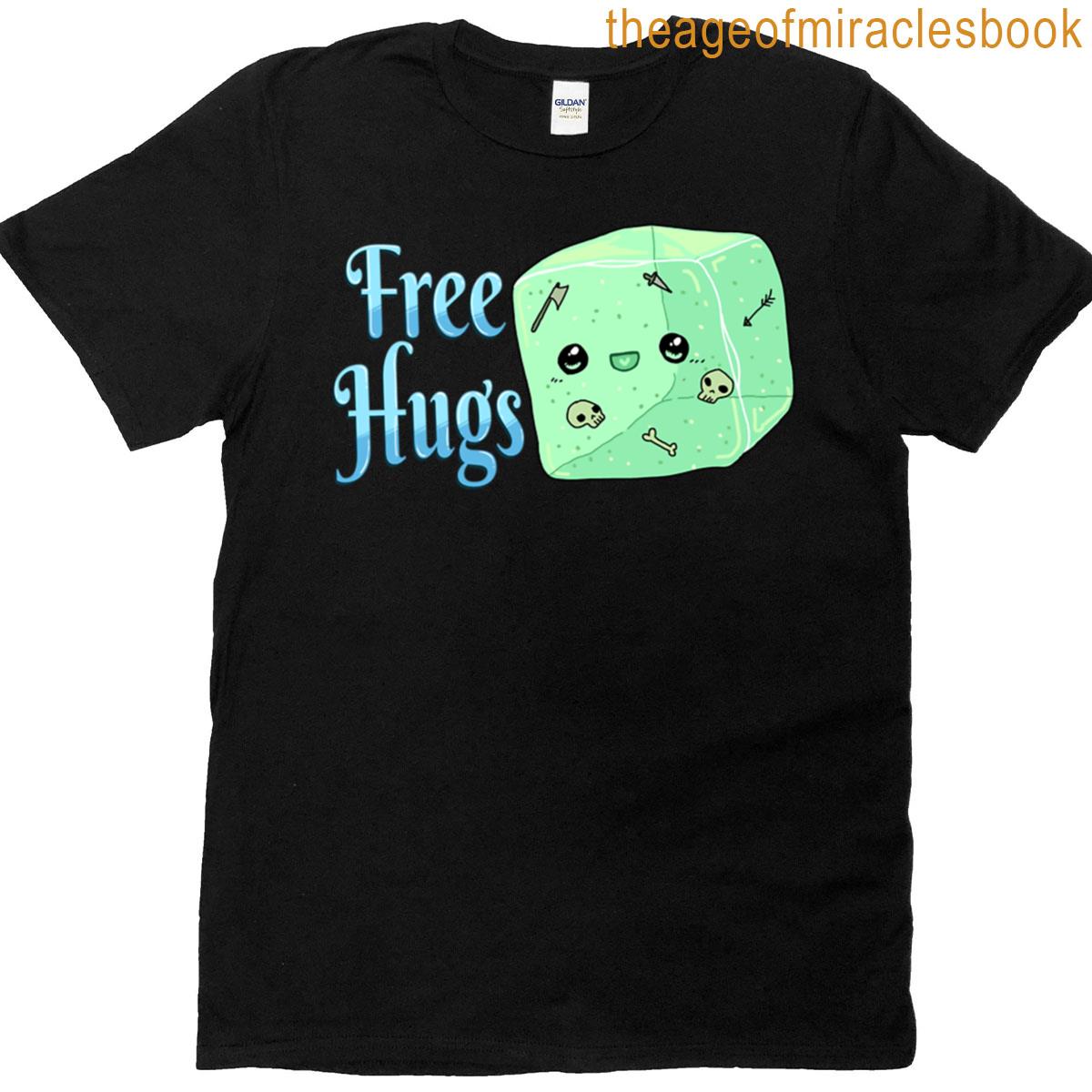 Geltinous Cube Free Hugs T-shirt