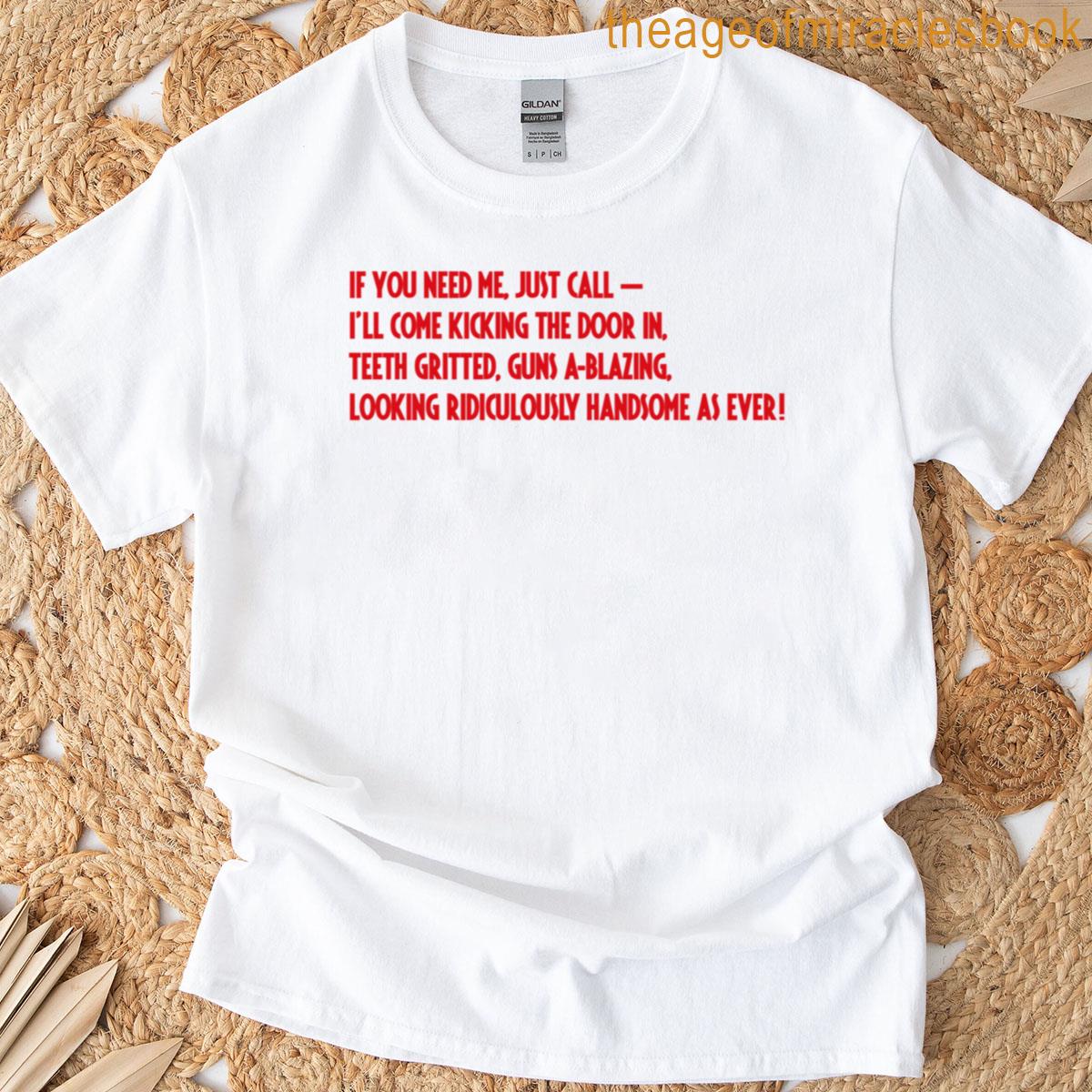 Guns A-blazing Red Oversized T-shirt