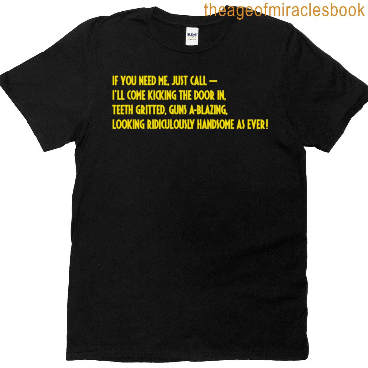 Guns A-blazing Yellow T-shirt