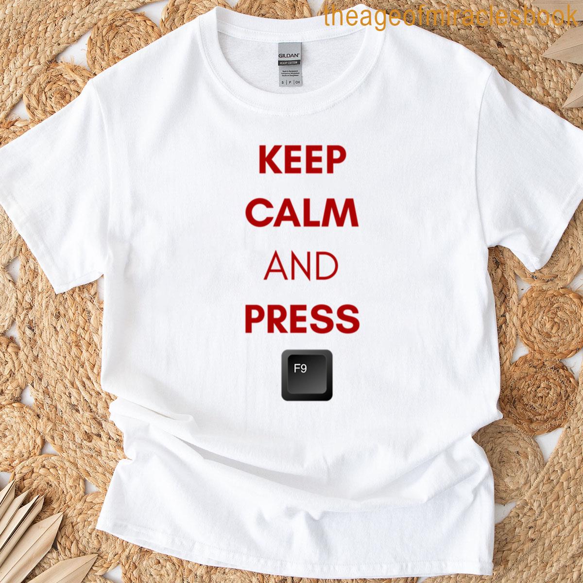 Keep Calm And Press F9 Active T-shirt