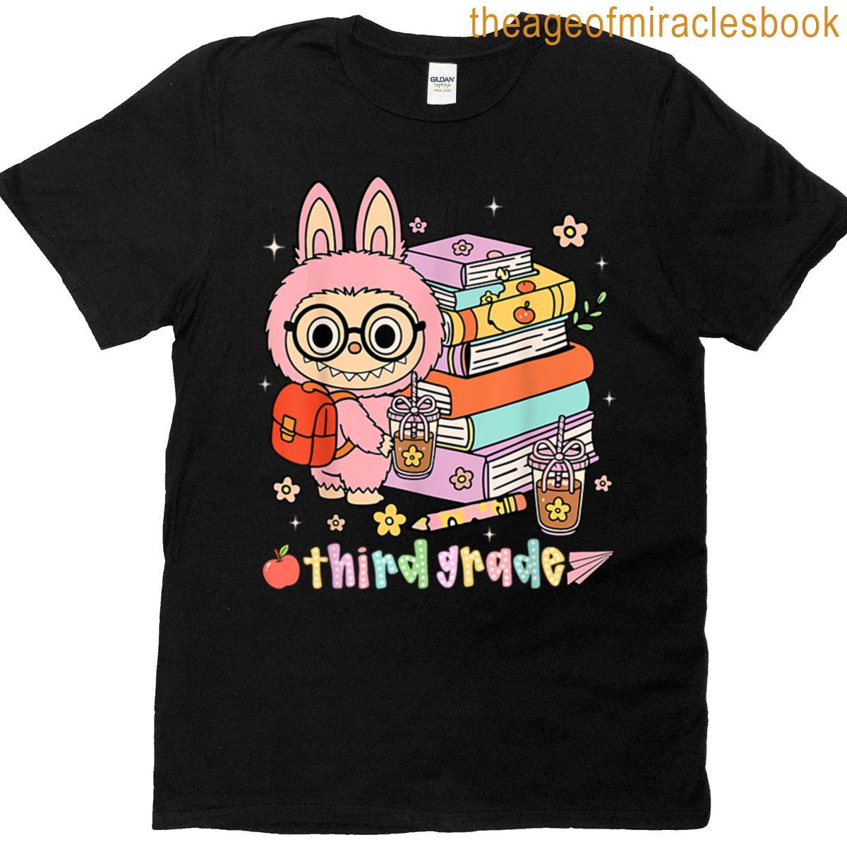 Labubu Back To School Bubu Teacher Third Grade First Day T-shirt