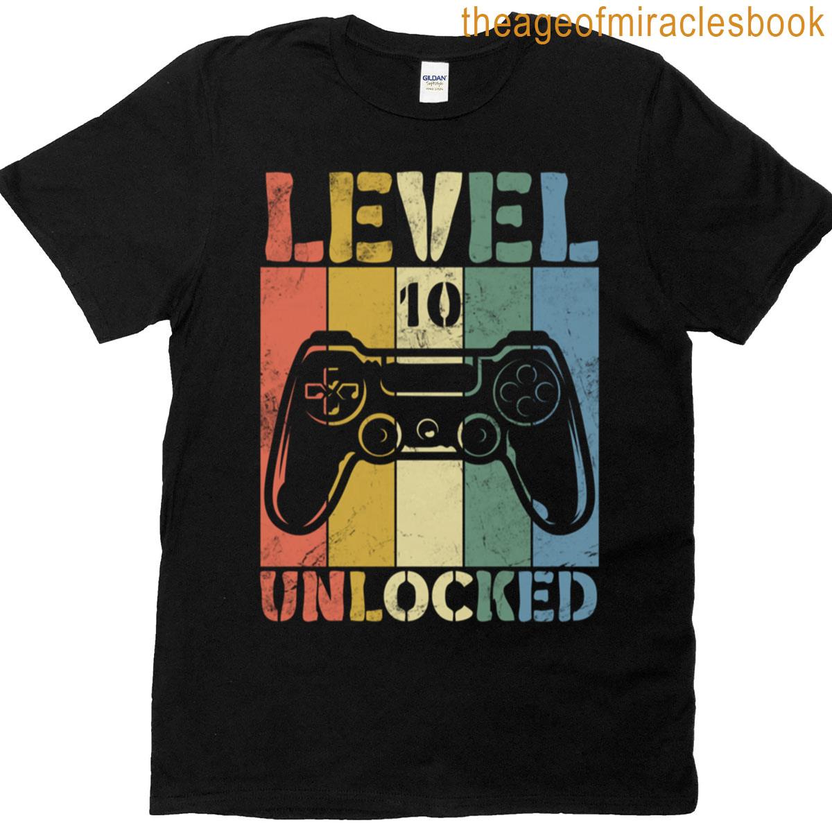 Level 10 Unlocked Happy Birthday T-shirt