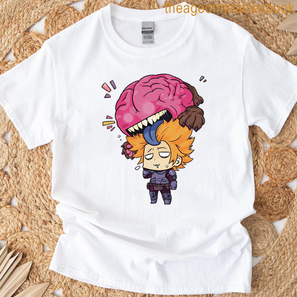 Mind Munch Chibi Brain Monster Attack Oversized T-shirt