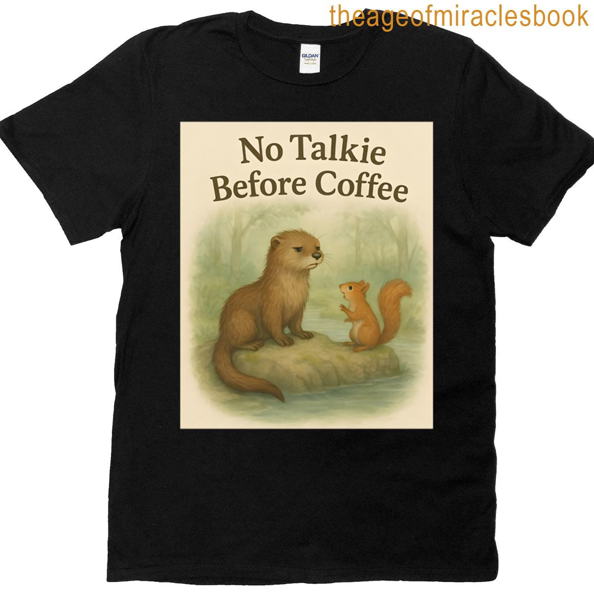No Talkie Before Coffee Oversized T-shirt