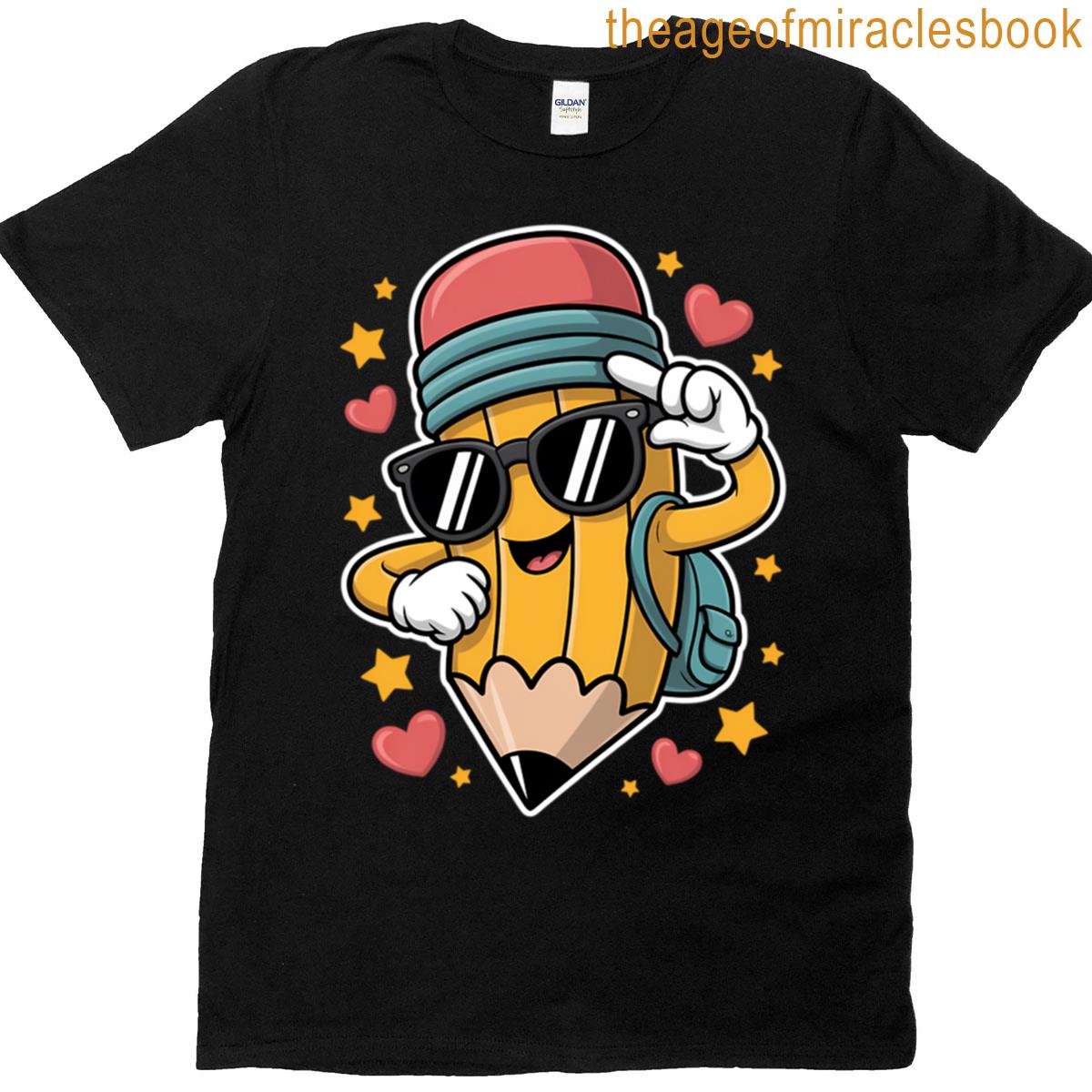 Pencil Dancing Back To School Funny Student T-shirt