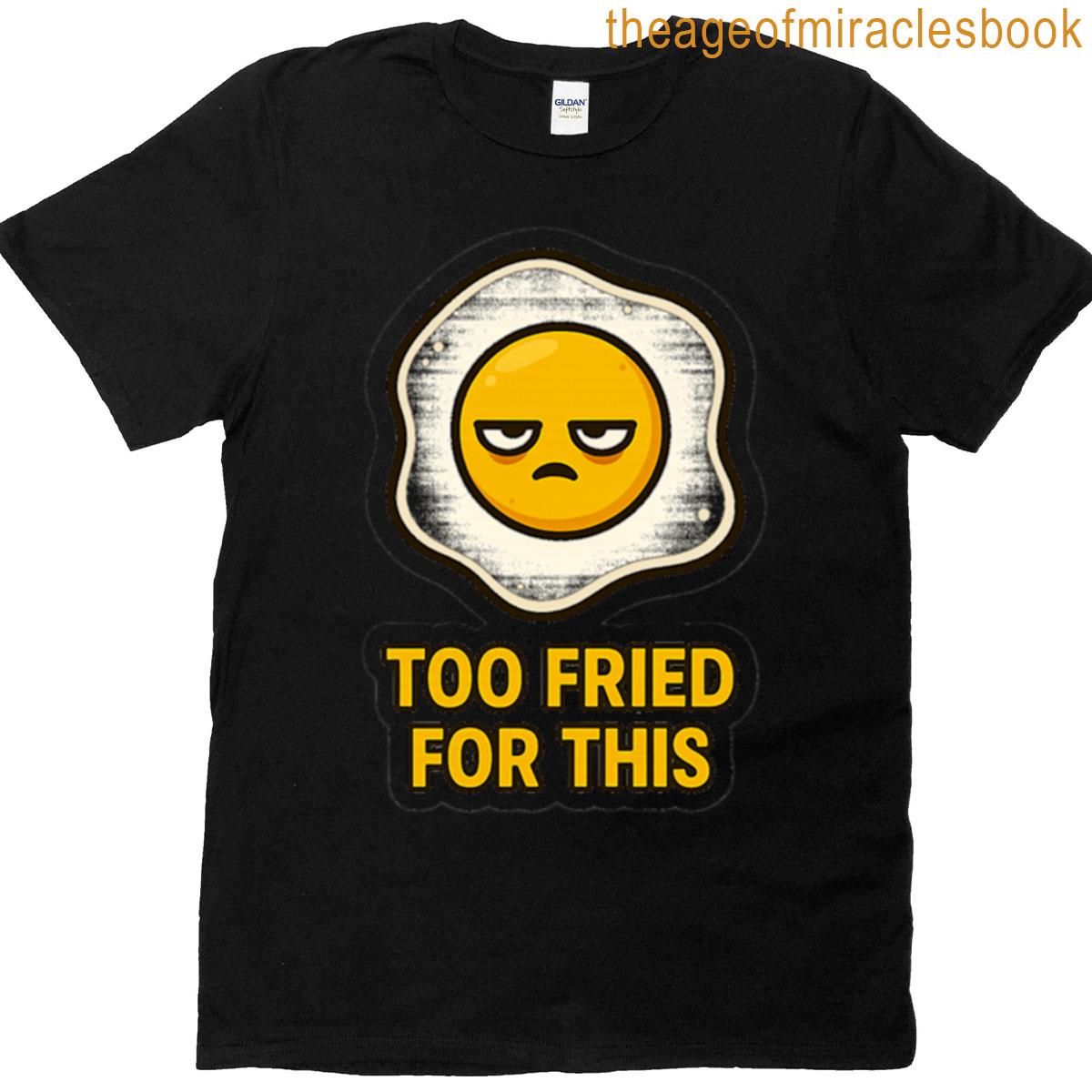 Sleepy Egg Too Fried For This Oversized T-shirt