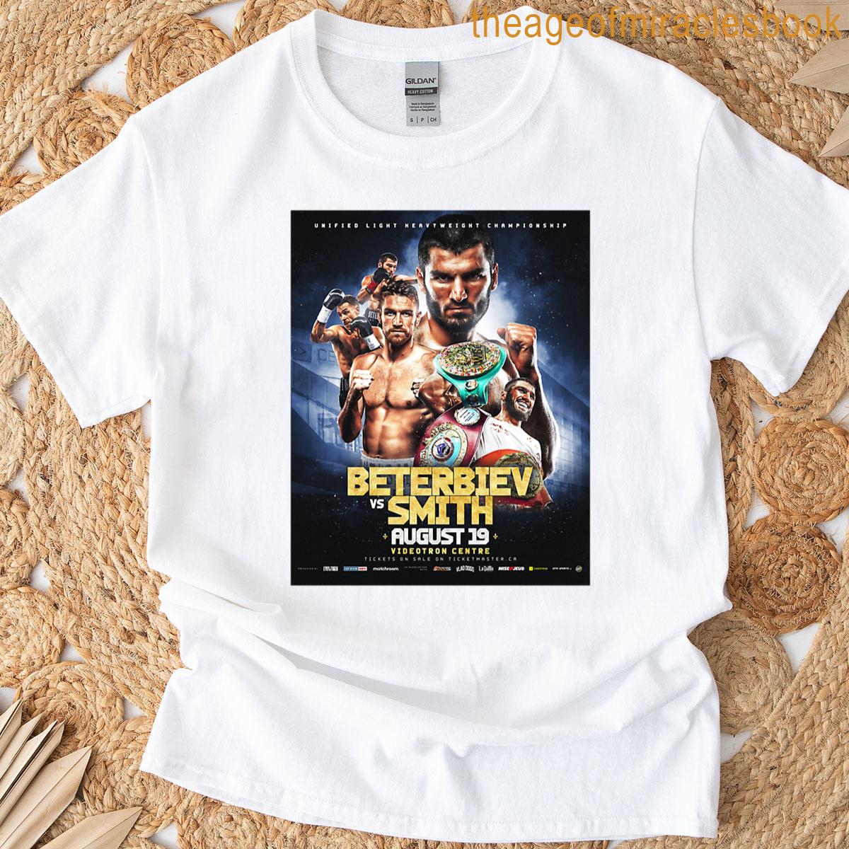Beterbiev Vs Smith Official Fight Poster T-shirt