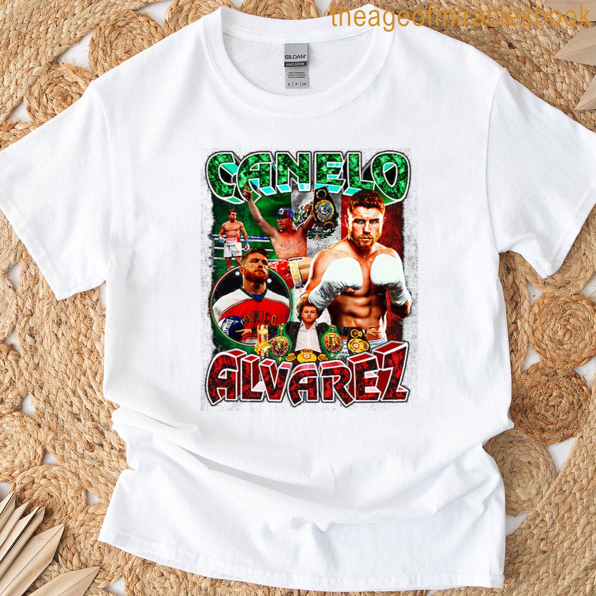 Canelo Alvarez Retro Collage T-shirt