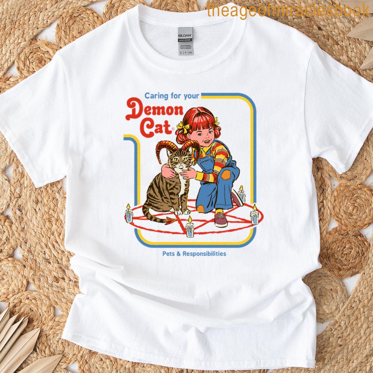 Caring For Your Demon Cat T-shirt