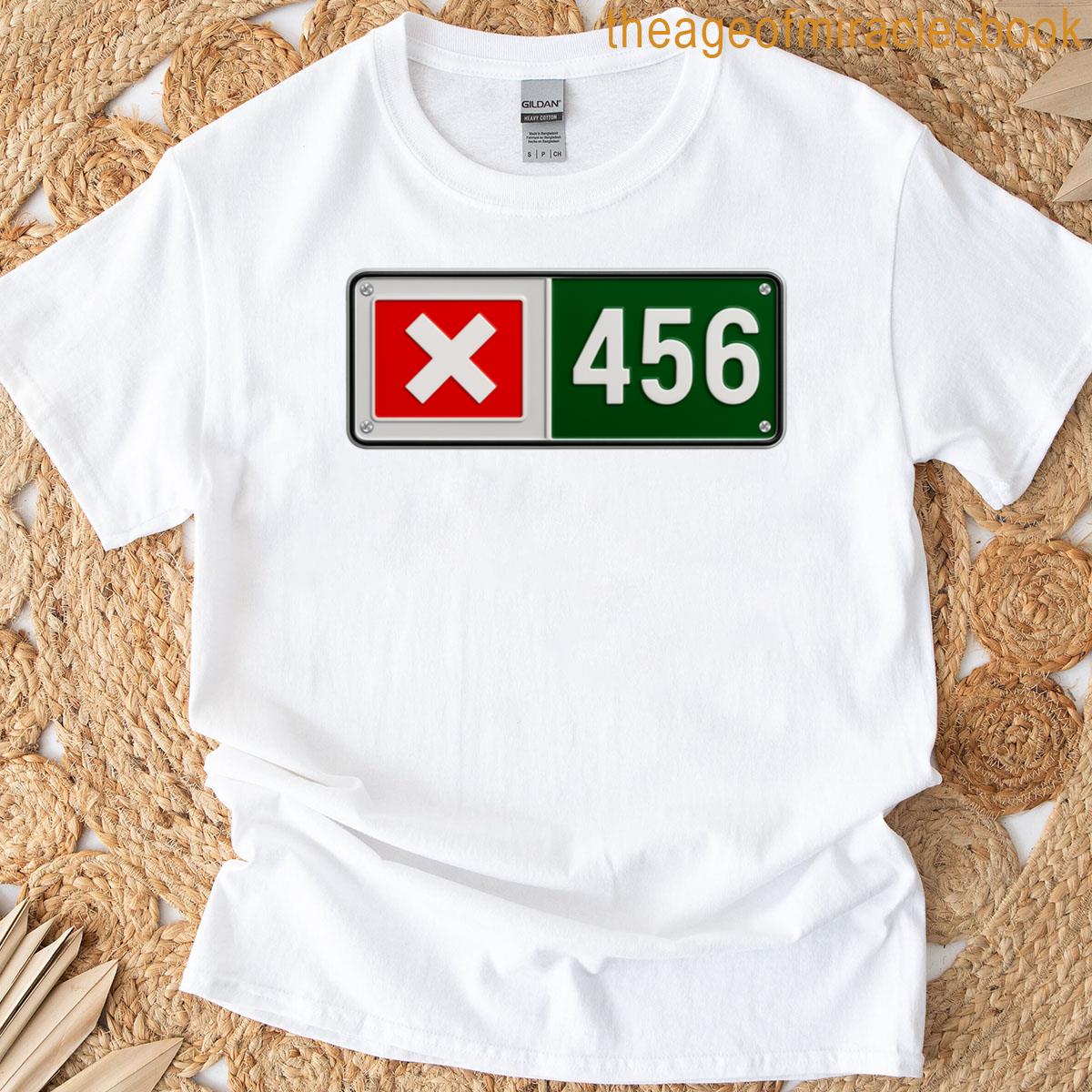 Cool Funny 456 Code Number Illustration Graphic Designs T-shirt