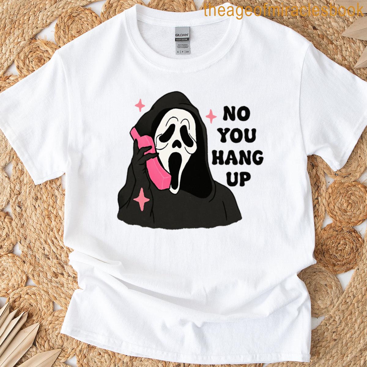 Ghostface Scream Cute Pink Hearts T-shirt