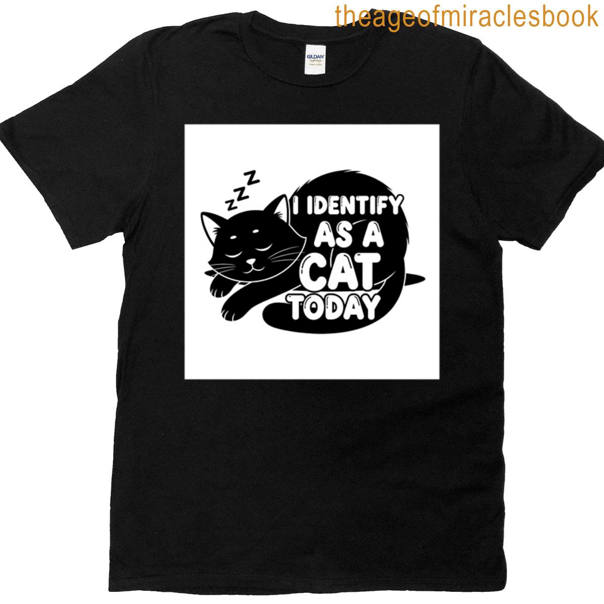 I Identify As A Cat Today Oversized T-shirt