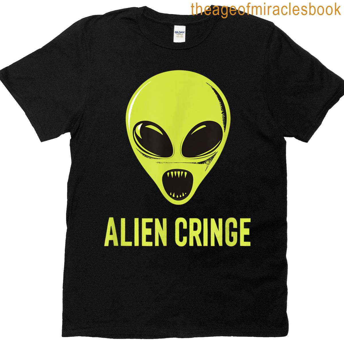 Laughing Alien Cringe Statement Costume T-shirt