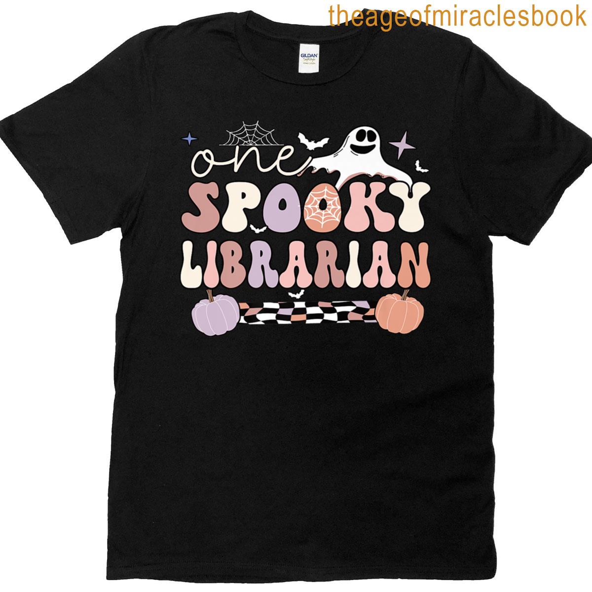 Spooky Librarian Halloween Library Worker Premium T-shirt