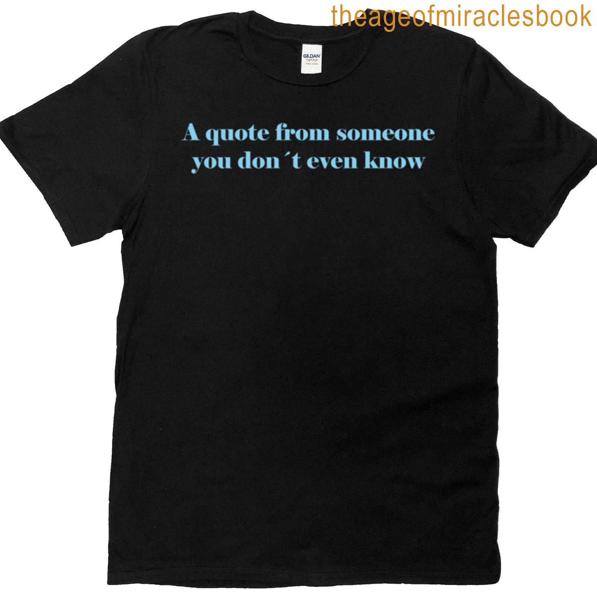 Unknown Quote Blue Oversized T-shirt