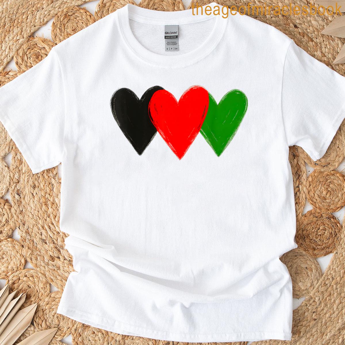 Afghanistan Flag Heart T-shirt
