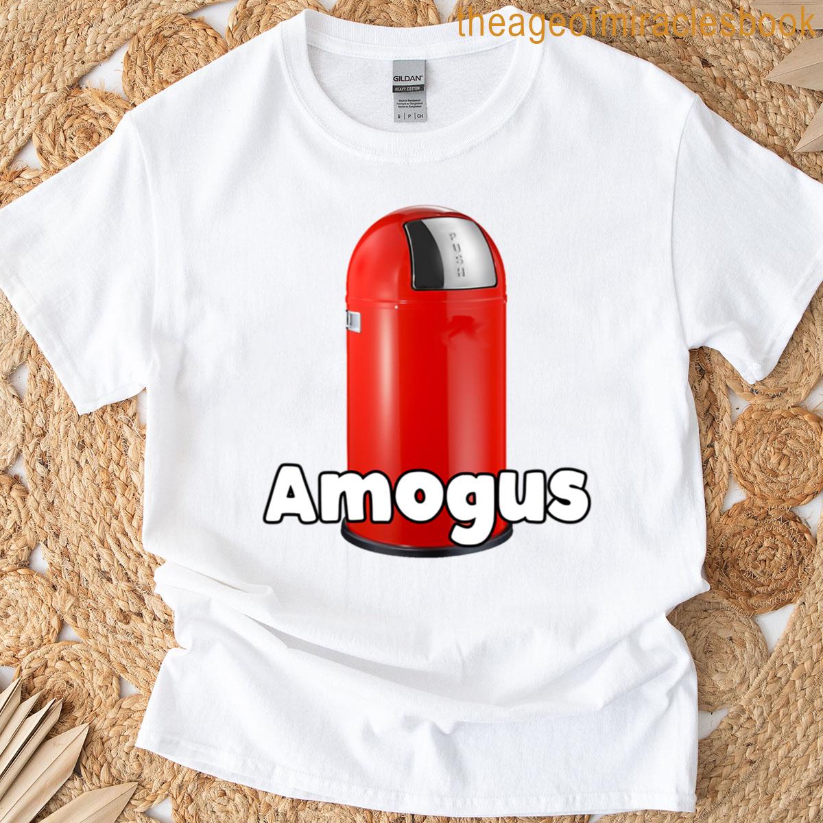 Amogus Trashcan Sus Parody T-shirt