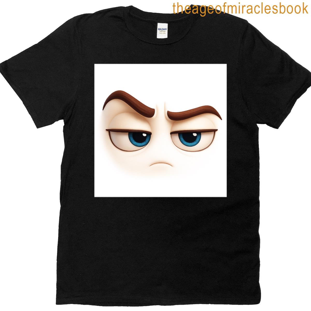 Annoyed Face Skeptical Expression T-shirt