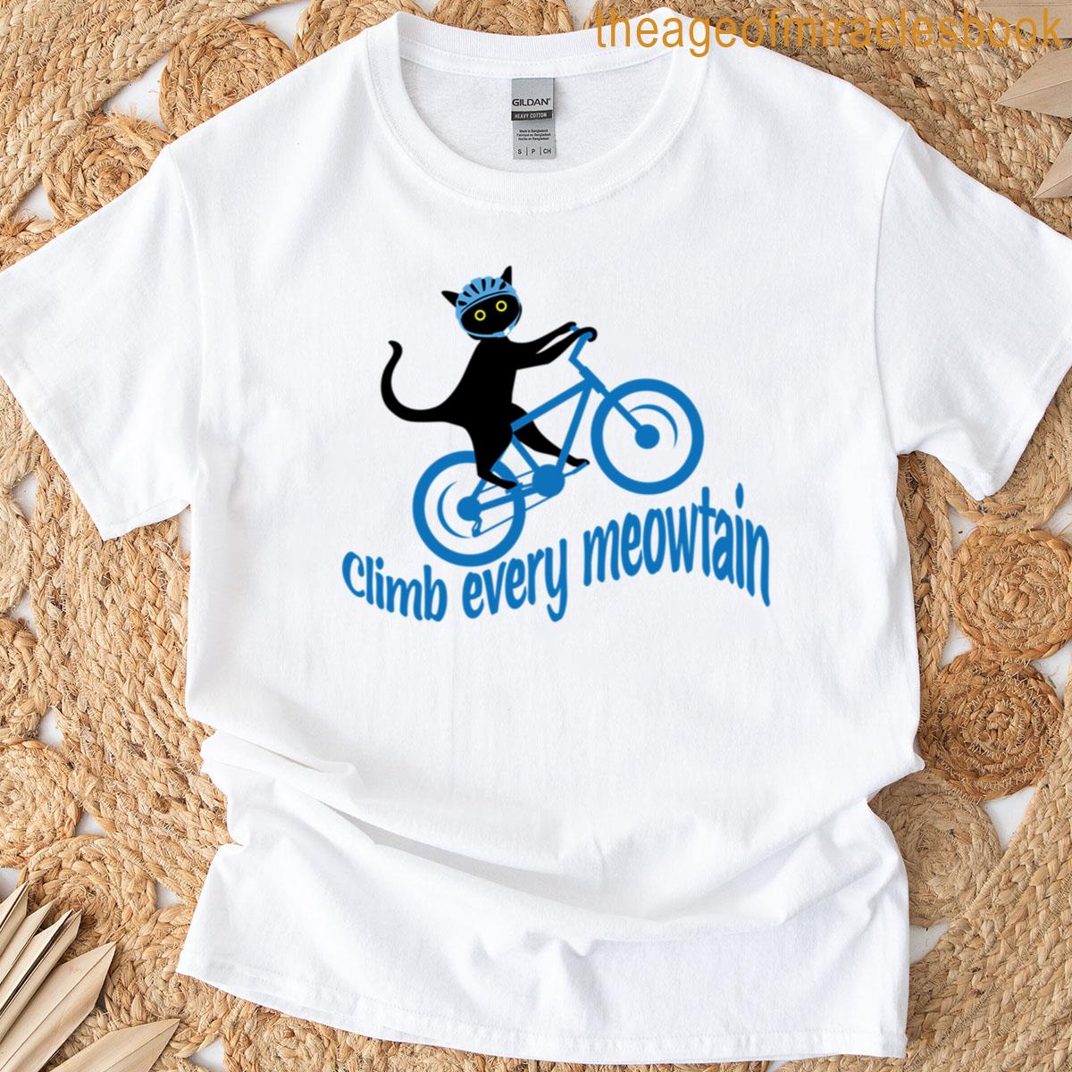 Bicycle Riding Adventurous Cat T-shirt