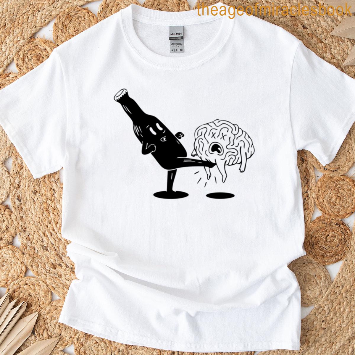 Bottle Kicks Brain Brain Teaser Ink T-shirt