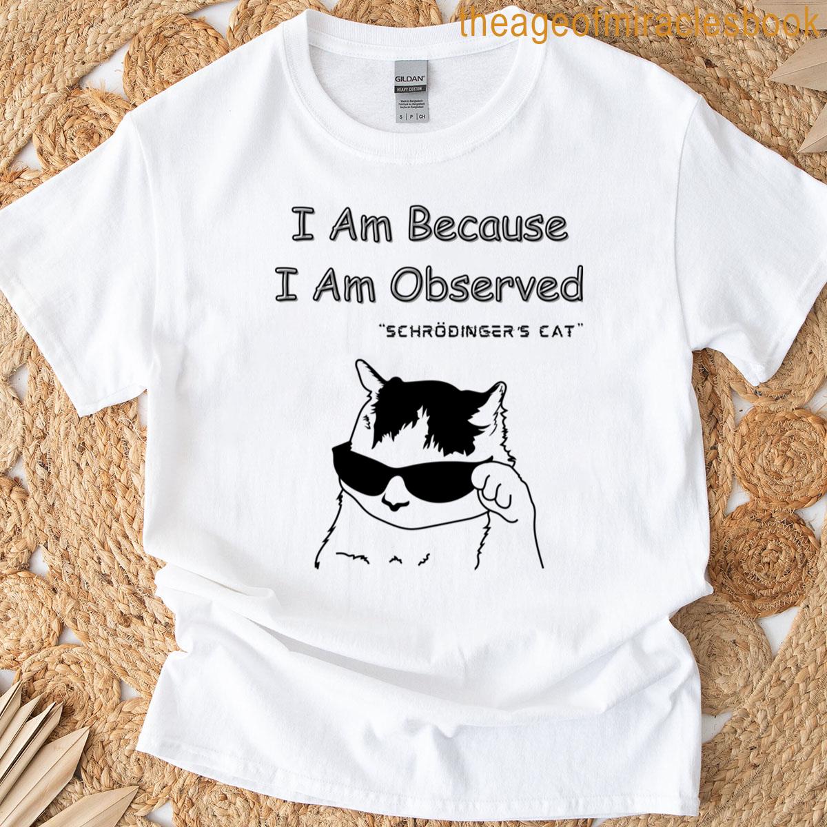 Quantum Physics Cat Lover Gift Oversized T-shirt