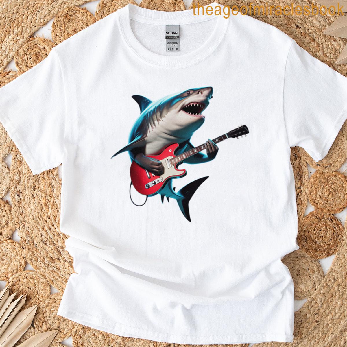 Shark Playing Guitar T-shirt