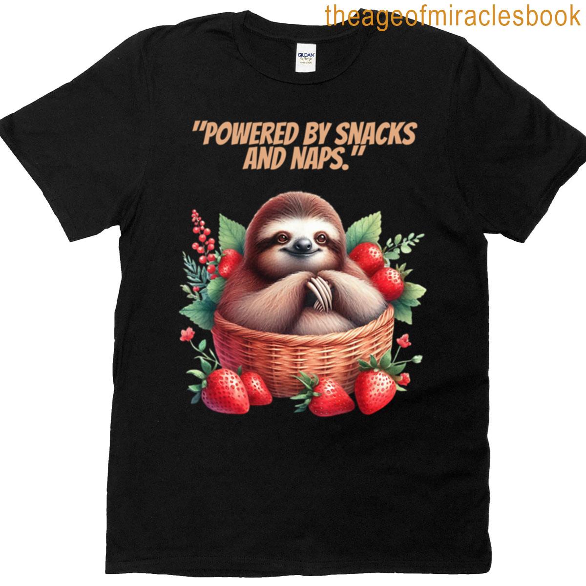 Snack Fueled Sloth T-shirt
