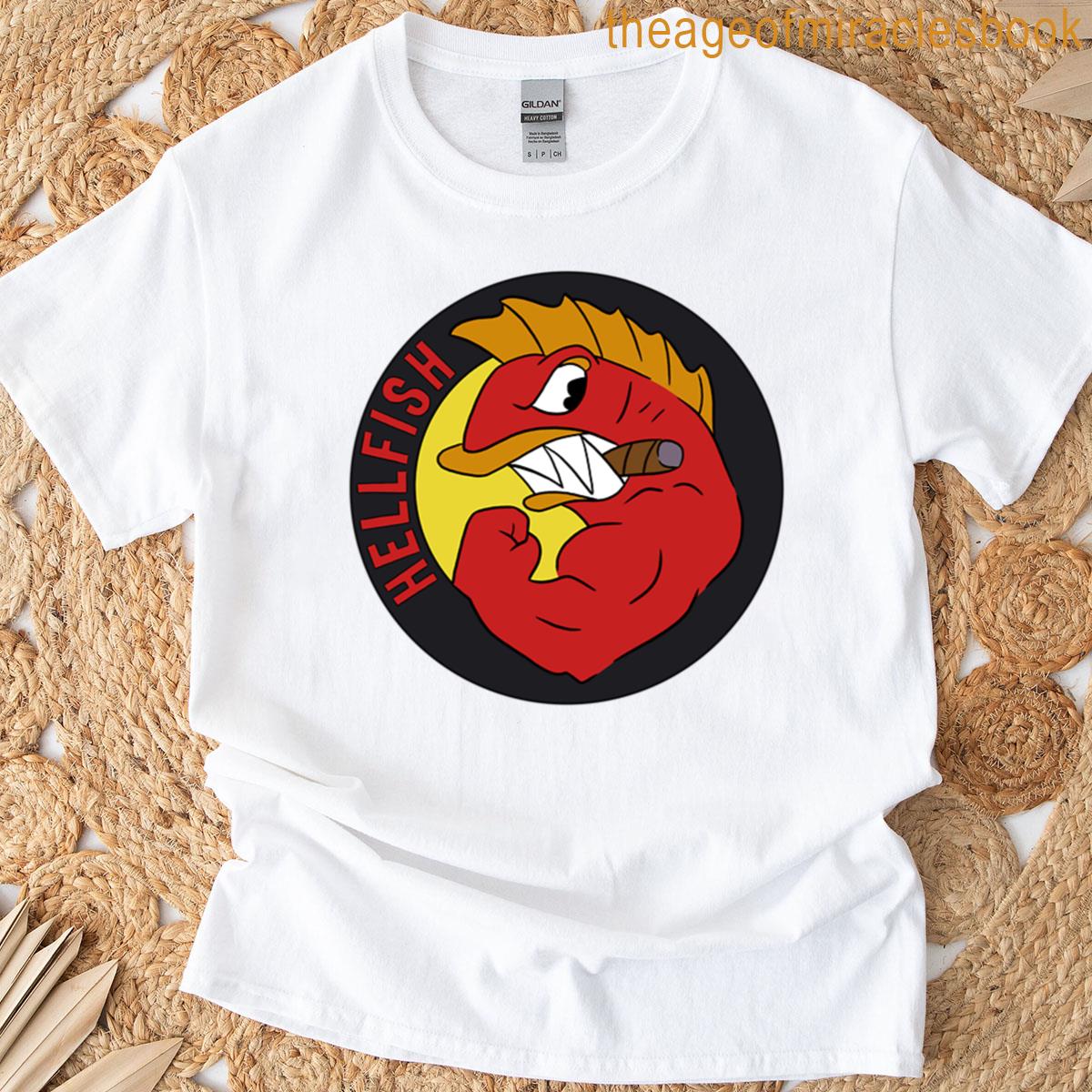 Fighting Hellfish Red T-shirt