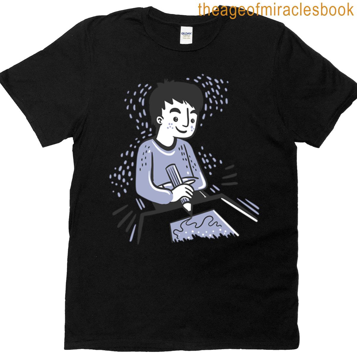 Guy Writing Drawing T-shirt
