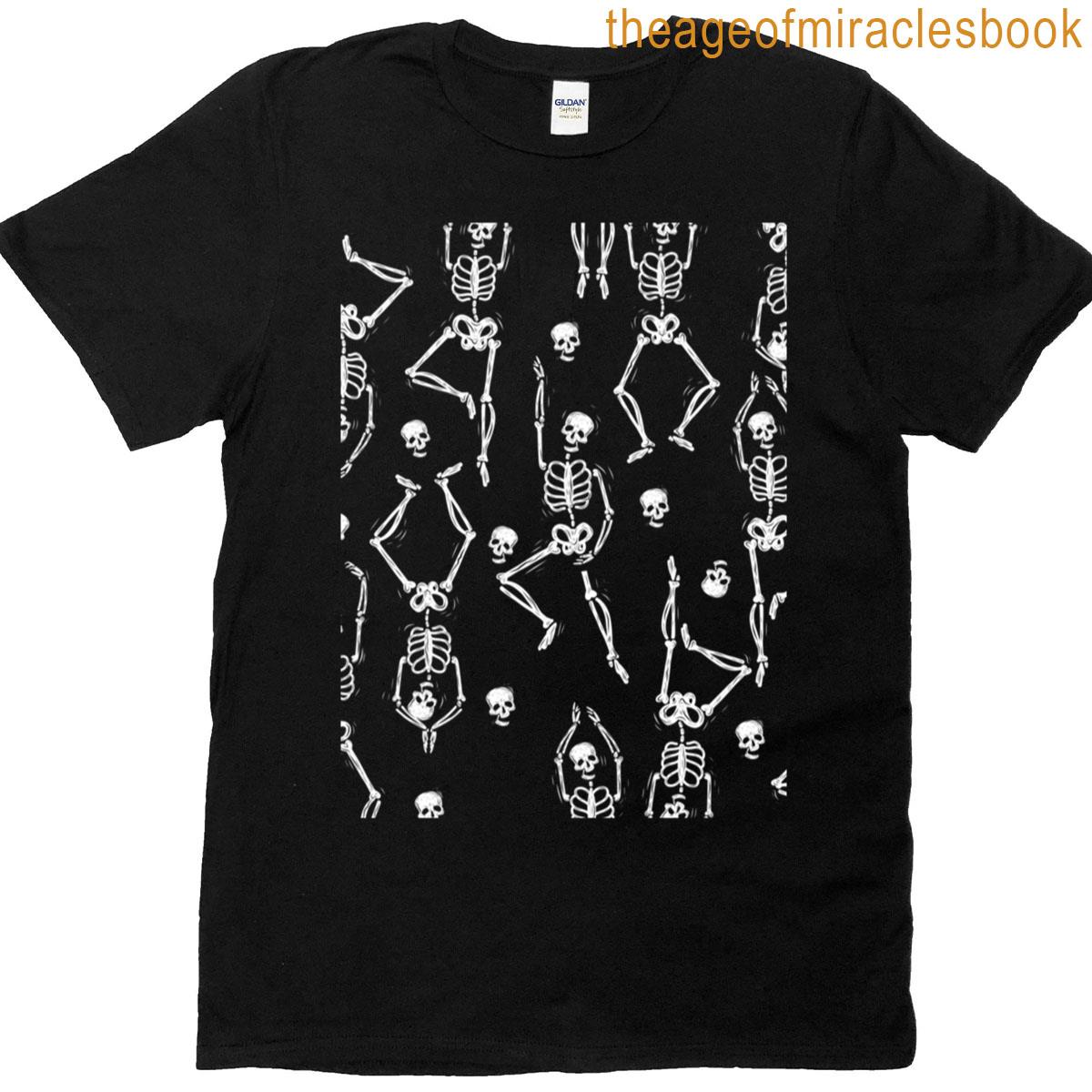 Halloween Skeleton Bones Macabre Sinister Skulls T-shirt