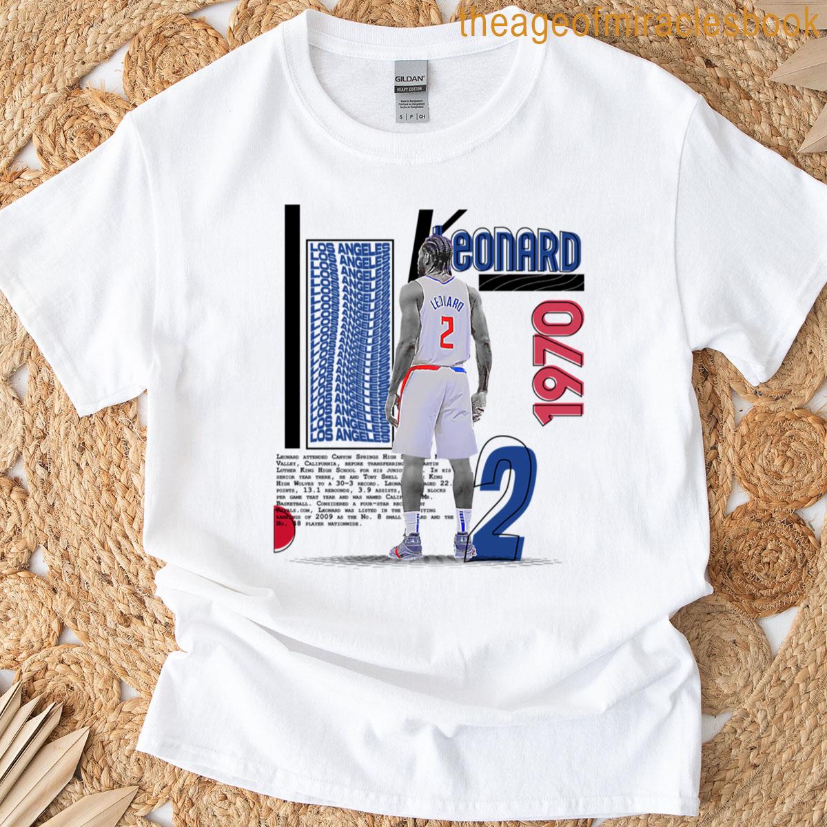 K Leonard Basketball Player Design T-shirt